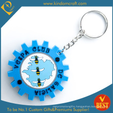 China Customized Die Casting PVC Key Chain in Special Design with High Quality